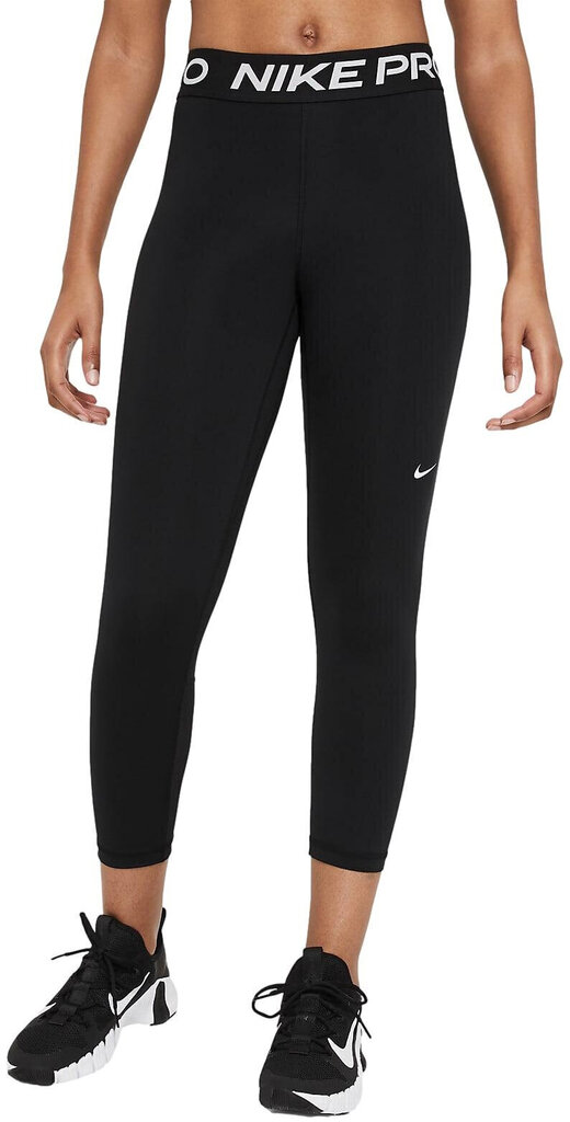 Sporta legingi sievietēm - Nike W Np 365 Tight Crop Black, melni цена и информация | Sporta apģērbs sievietēm | 220.lv