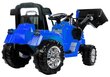 Elektromobilis traktors-ekskavators ZP1005, zils cena un informācija | Bērnu elektroauto | 220.lv