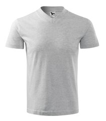 V-neck футболка Unisex серая цена и информация | Футболки мужские | 220.lv