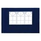 vidaXL dārza telts sānu sienas, 2 gab., ar logiem, PE, zilas cena un informācija | Dārza nojumes un lapenes | 220.lv