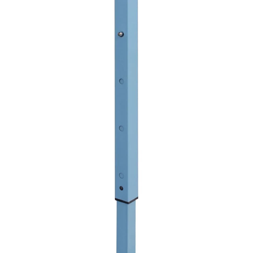 vidaXL saliekama nojume ar 3 sienām, zila, 3x4 m, tērauds cena un informācija | Dārza nojumes un lapenes | 220.lv