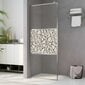 vidaXL dušas siena, ESG stikls ar akmeņu dizainu, 100x195 cm cena un informācija | Dušas durvis, dušas sienas | 220.lv