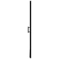 vidaXL dušas durvis, matēts rūdītais stikls, 81x195 cm, melnas cena un informācija | Dušas durvis, dušas sienas | 220.lv