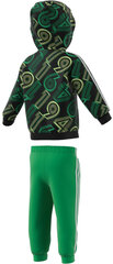 Sporta tērps bērniem - Adidas I Shiny 49 Jog Green, zaļš cena un informācija | Bikses zēniem | 220.lv