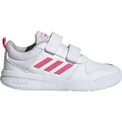 Bērnu sporta apavi Adidas Tensaur C EF1097, balti/rozā цена и информация | Детская спортивная обувь | 220.lv