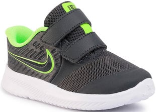 Sportiska stila apavi Nike Star Runner 2 Grey Green kaina ir informacija | Sporta apavi bērniem | 220.lv