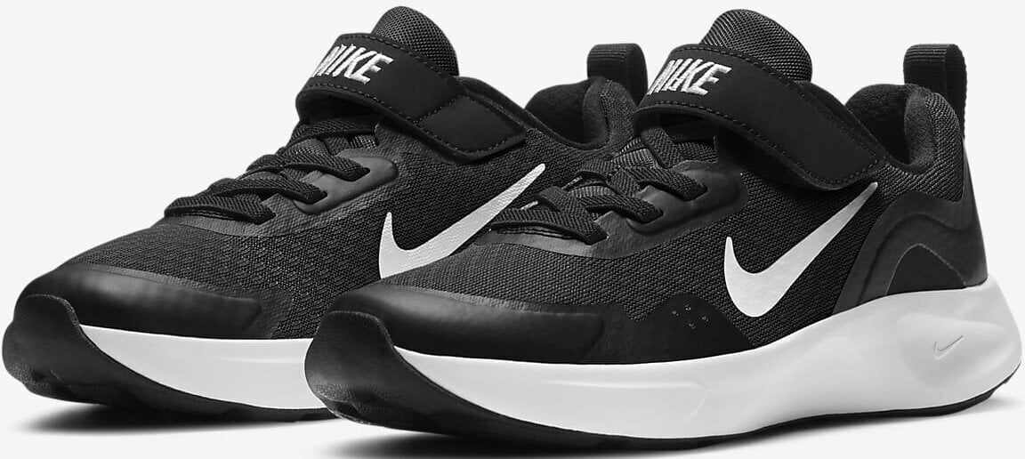 Sportiska stila apavi bērniem - Nike Wearallday Black cena un informācija | Sporta apavi bērniem | 220.lv