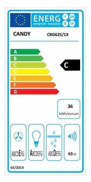 Candy CBG625/1X cena un informācija | Tvaika nosūcēji | 220.lv