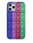 Hallo POP IT pretstresa silikona maciņš priekš Apple iPhone 11 Pro Max, Violets-zaļš cena un informācija | Telefonu vāciņi, maciņi | 220.lv
