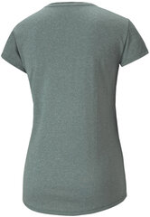 T-krekls sievietēm - Puma Heather Logo Tee Green цена и информация | Спортивная одежда для женщин | 220.lv