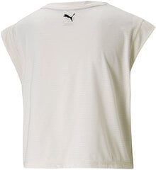 T-krekls sievietēm - Puma Train Logo Cap Sleeve Tee White цена и информация | Спортивная одежда для женщин | 220.lv