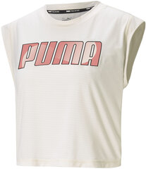 Puma Футболки Train Logo Cap Sleeve Tee White цена и информация | Спортивная одежда для женщин | 220.lv