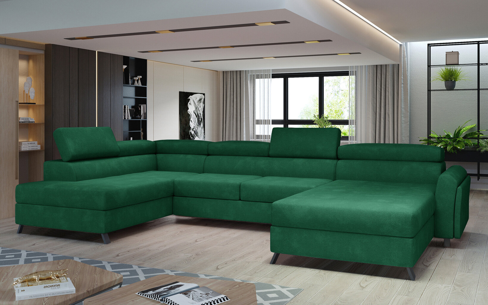 Stūra dīvāns NORE Josette 05, zaļš цена и информация | Stūra dīvāni | 220.lv