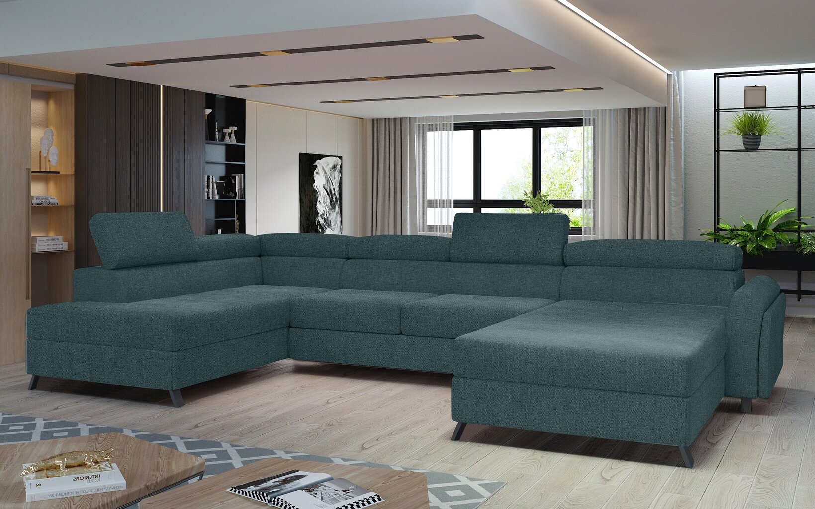 Stūra dīvāns NORE Josette 22, zils cena un informācija | Stūra dīvāni | 220.lv