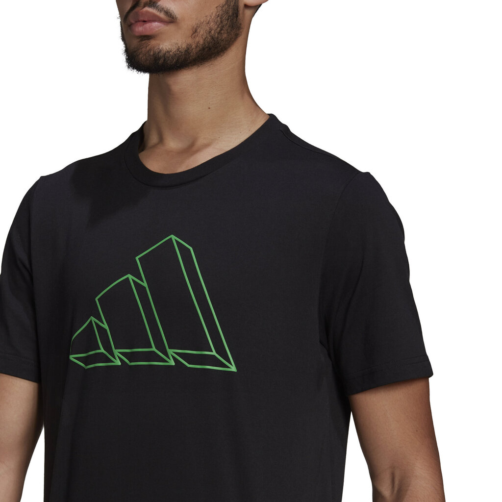 T-krekls vīriešiem - Adidas M Fi Gfx Tee Black цена и информация | Sporta apģērbs vīriešiem | 220.lv