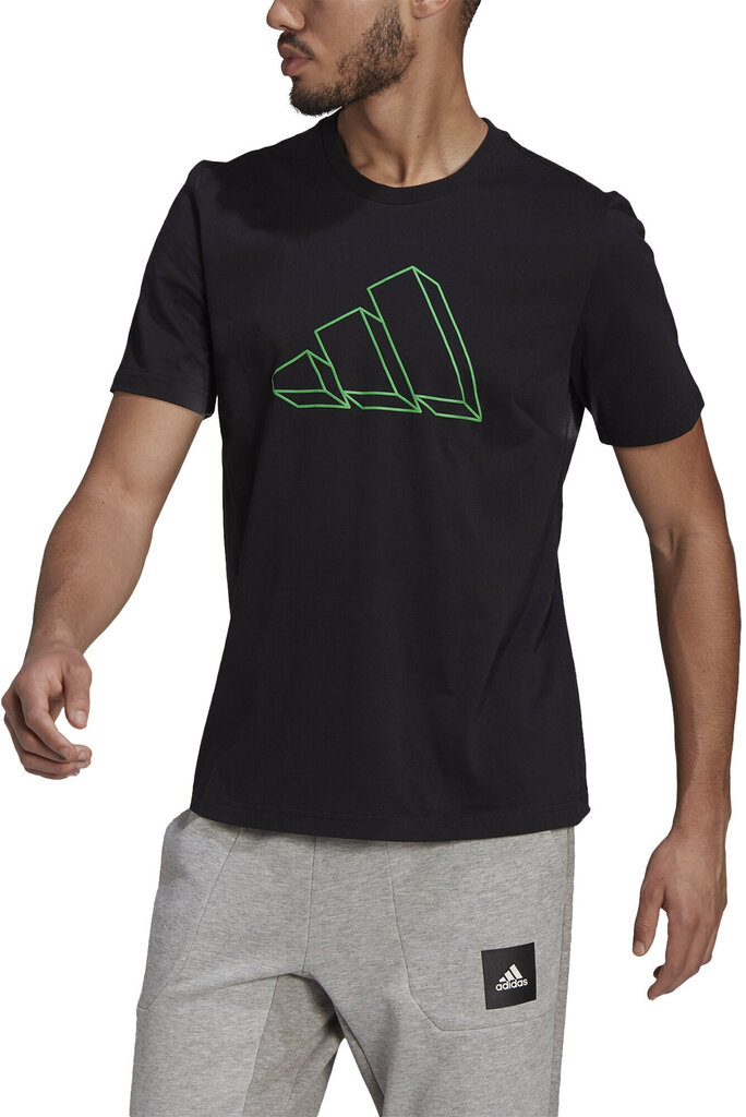 T-krekls vīriešiem - Adidas M Fi Gfx Tee Black цена и информация | Sporta apģērbs vīriešiem | 220.lv