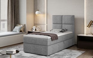 Кровать Nore Rivia 12, 90x200 см, серая цена и информация | Кровати | 220.lv