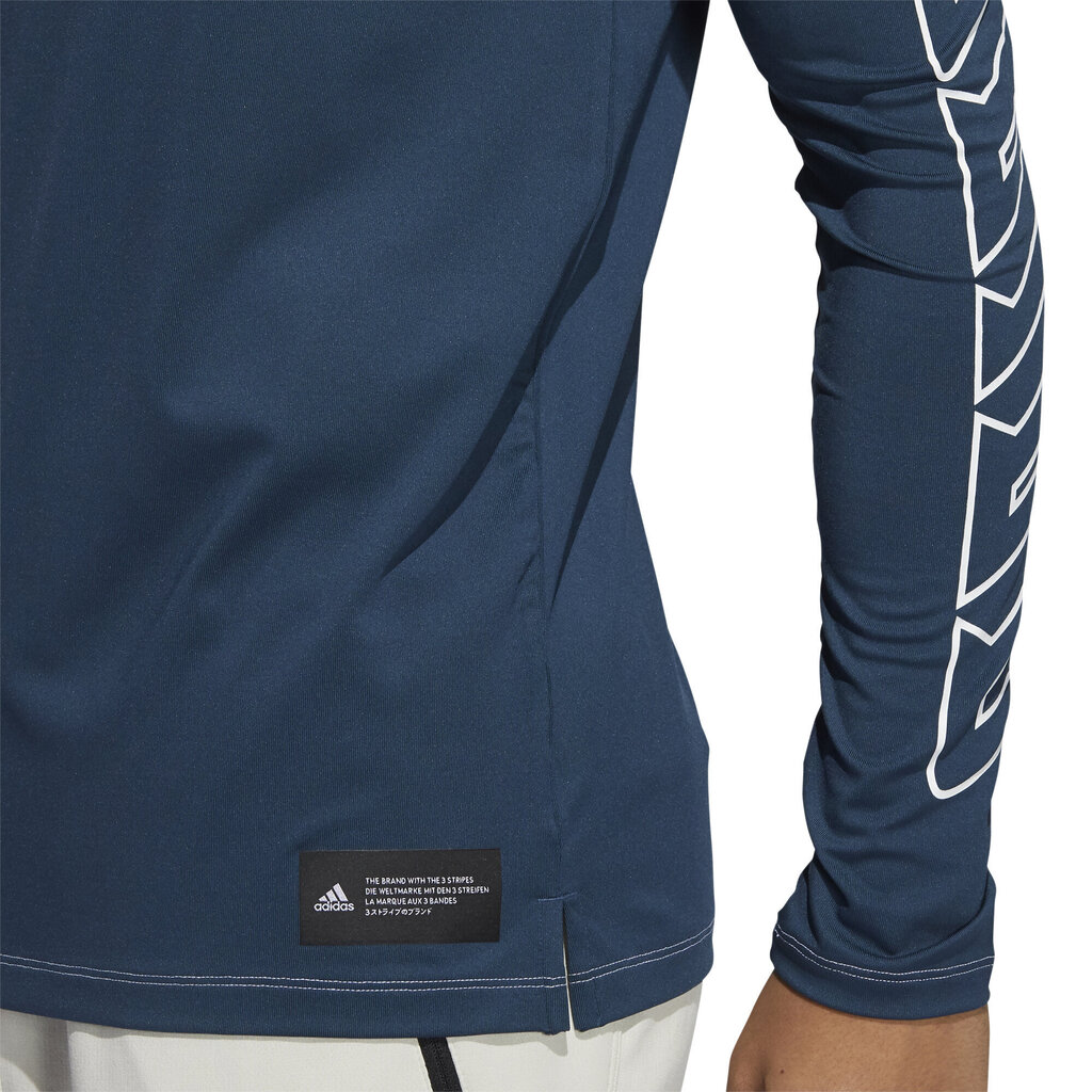 T-krekls ar garām piedurknēm vīriešiem - Adidas Fb Hype Ls Tee Blue cena un informācija | Sporta apģērbs vīriešiem | 220.lv