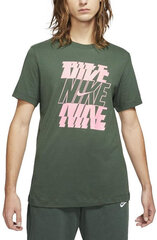 T-krekls vīriešiem - Nike M NSW Tee Swoosh/block Green cena un informācija | Sporta apģērbs vīriešiem | 220.lv