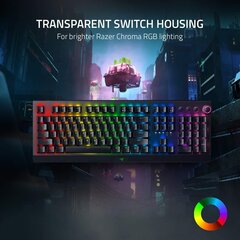 MehāniskāRazer BlackWidow V3 Pro, Green Switch, US, tastatūra, melna cena un informācija | Klaviatūras | 220.lv