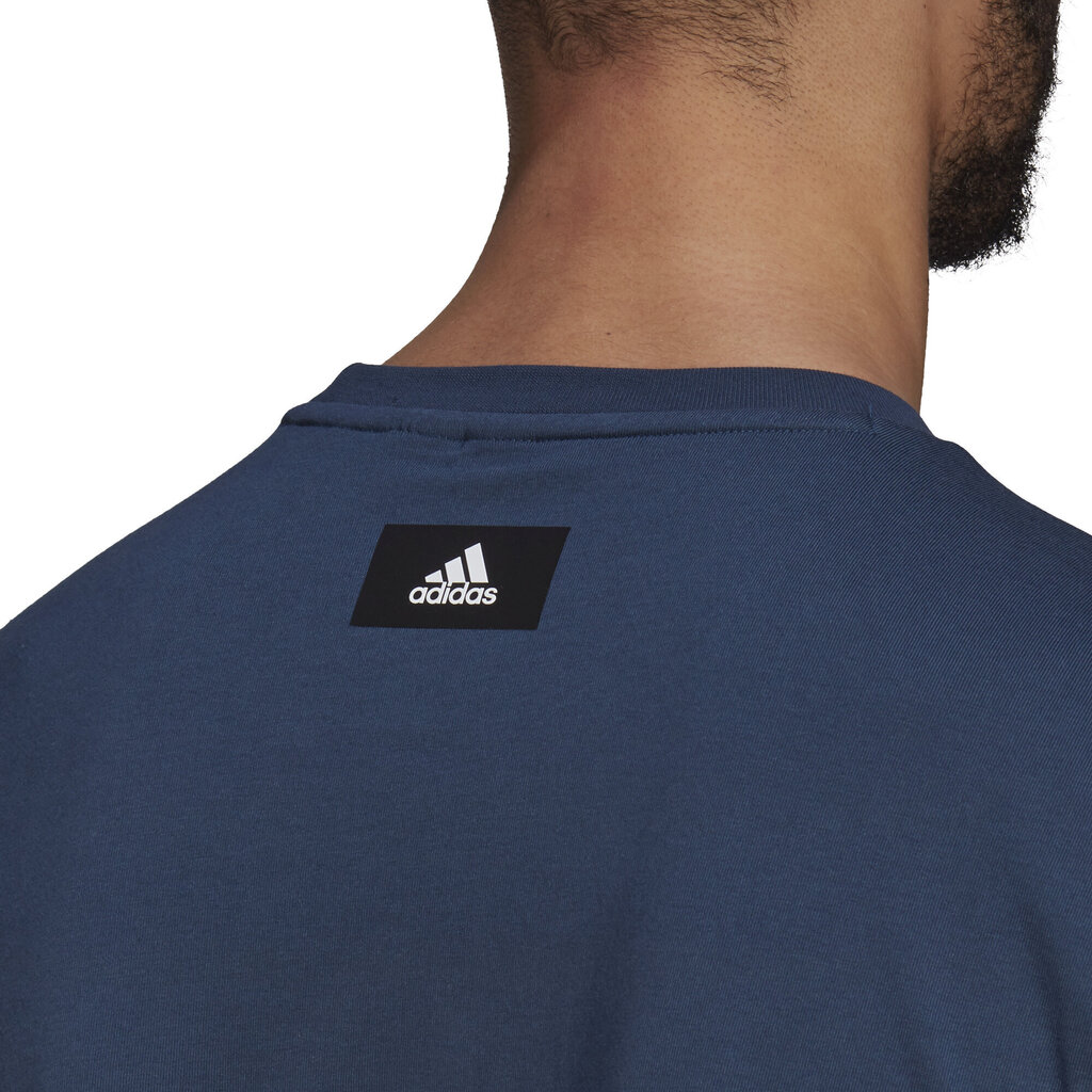 T-krekls vīriešiem - Adidas M Fi Gfx Tee Blue cena un informācija | Vīriešu T-krekli | 220.lv