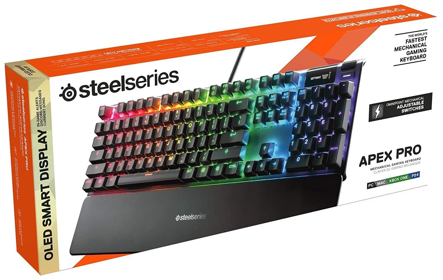 SteelSeries Apex Pro RGB US cena un informācija | Klaviatūras | 220.lv