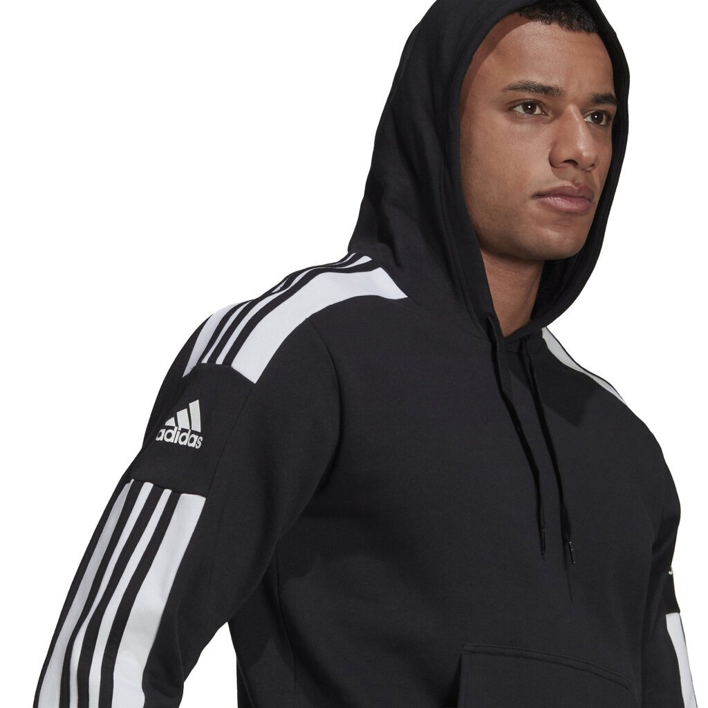 Džemperis vīriešiem - Adidas SQ21 Sw Hood Black cena un informācija | Vīriešu jakas | 220.lv