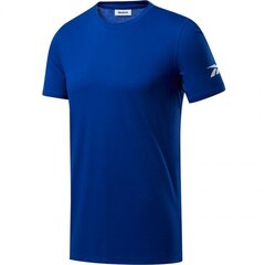 Спортивная футболка мужская Reebok Wor We Commercial SS Tee M FP9100, синяя цена и информация | Мужская спортивная одежда | 220.lv