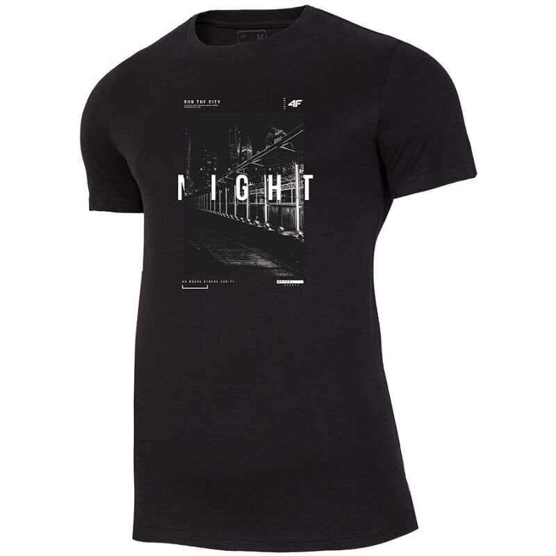 Sporta T-krekls vīriešiem 4F M H4Z20TSM025 20S, melns cena un informācija | Sporta apģērbs vīriešiem | 220.lv