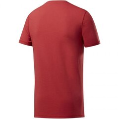 Спортивная футболка мужская Reebok Wor WE Commercial SS Tee M FP9103, красная цена и информация | Мужская спортивная одежда | 220.lv