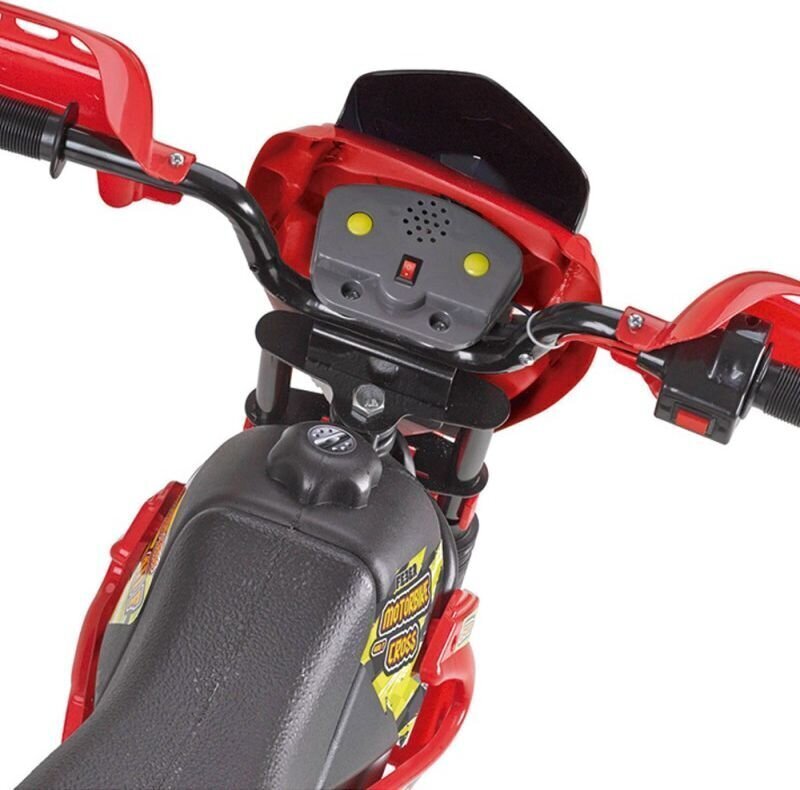 Elektriskais krosa motocikls Feber 6V, sarkans cena un informācija | Bērnu elektroauto | 220.lv