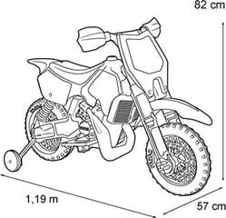 Elektriskais krosa motocikls Feber 6 V, zaļš cena un informācija | Bērnu elektroauto | 220.lv