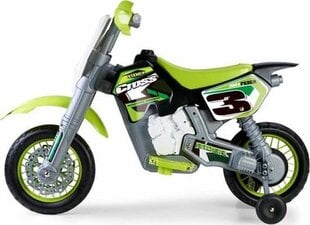 Elektriskais krosa motocikls Feber 6 V, zaļš cena un informācija | Elektromobīļi bērniem | 220.lv