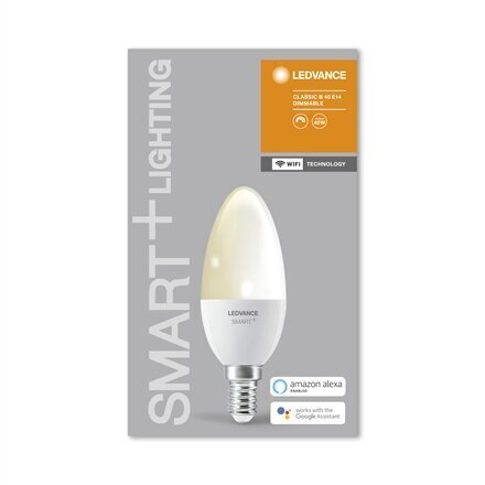 Viedā LED spuldze Ledvance Smart Candle E14 5W 470lm цена и информация | Spuldzes | 220.lv