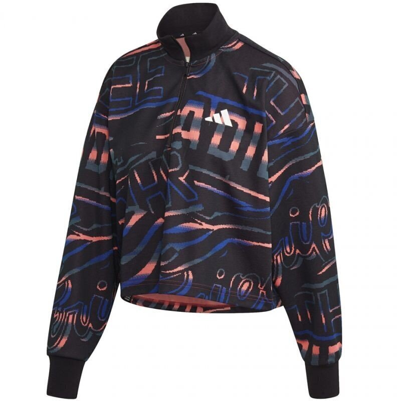 Džemperis sievietēm Adidas W Ur Halfzip FT9731, melns cena un informācija | Jakas sievietēm | 220.lv