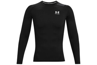 Apakškrekls vīriešiem Under Armour Heatgear Armour Long Sleeve 1361524-001, melns цена и информация | Нательные майки для мужчин | 220.lv