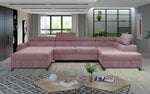 Stūra dīvāns NORE Josette 14, rozā