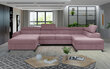 Stūra dīvāns NORE Josette 14, rozā cena un informācija | Stūra dīvāni | 220.lv