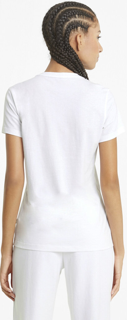 T-krekls sievietēm - Puma Ess Logo Tee White цена и информация | Blūzes, sieviešu krekli | 220.lv