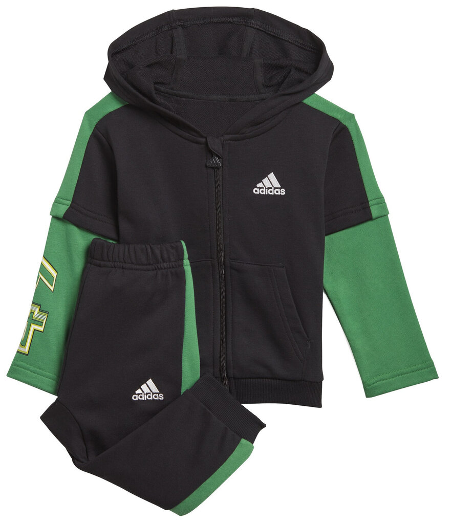 Sporta tērps zēniem - Adidas I Bold 49 Set Black Green цена и информация | Komplekti zēniem | 220.lv