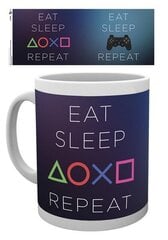 Playstation Eat Sleep Play Repeat Mug, 300ml цена и информация | Атрибутика для игроков | 220.lv