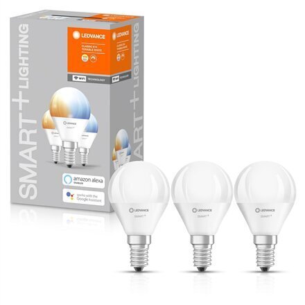 Viedā LED spuldze Ledvance Smart Mini bulb E14 5W 470lm, 3 gab cena un informācija | Spuldzes | 220.lv