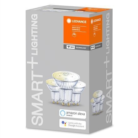 Viedā LED spuldze Ledvance Smart Spot GU10 5W 350lm, 3 gab цена и информация | Spuldzes | 220.lv