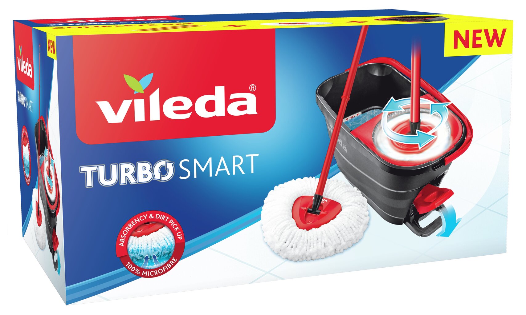 VILEDA grīdas tīrīšanas komplekts TURBO SMART cena | 220.lv