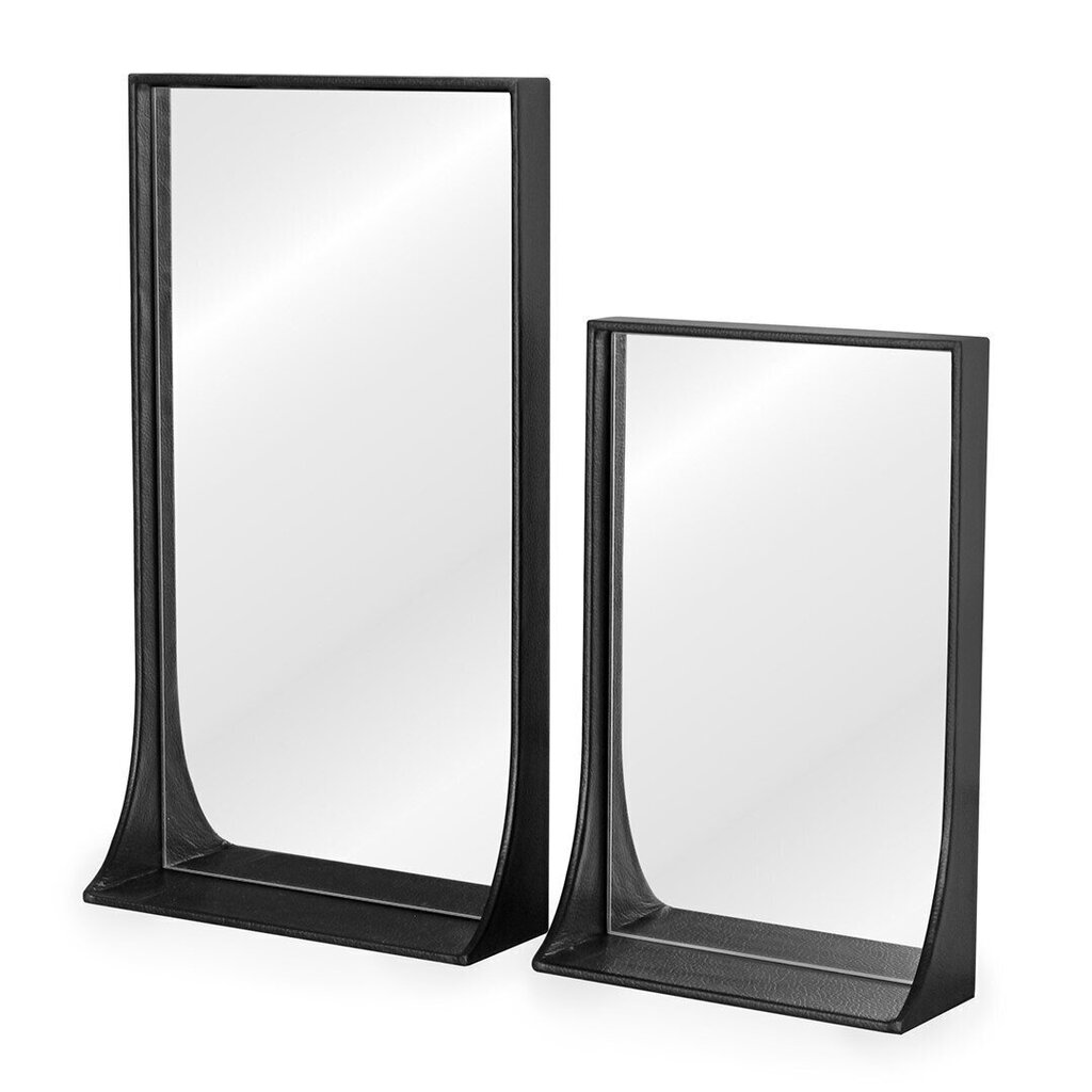 Spogulis Homede Pisca, 40,5x25,5, melns cena un informācija | Spoguļi | 220.lv