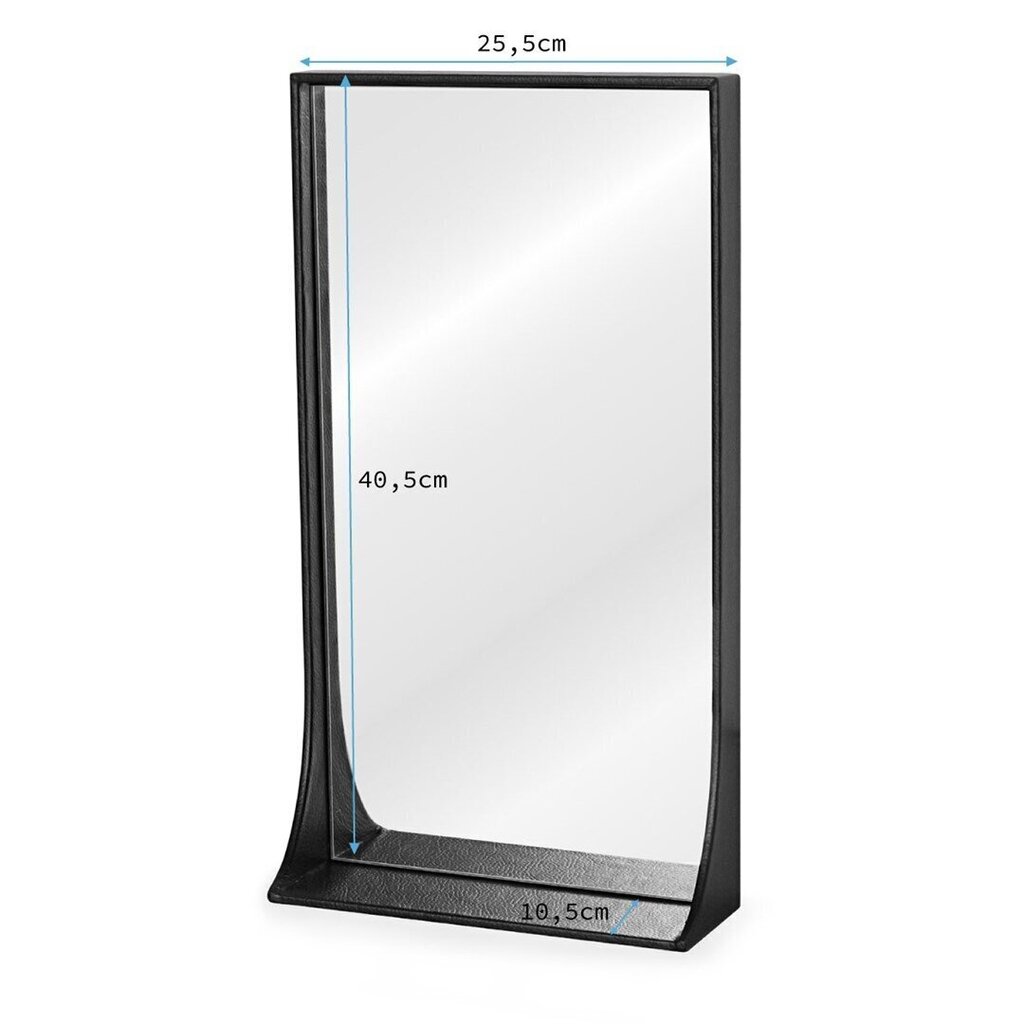 Spogulis Homede Pisca, 40,5x25,5, melns цена и информация | Spoguļi | 220.lv