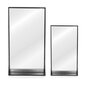 Spogulis Homede Pisca, 55,5x30,5, melns cena un informācija | Spoguļi | 220.lv
