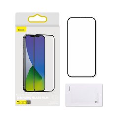 Aizsargstikls Baseus 2x Full screen 0,3 mm tempered glass with a frame, piemērots iPhone 12 Pro / iPhone 12 cena un informācija | Ekrāna aizsargstikli | 220.lv