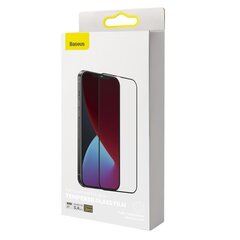 Aizsargstikls Baseus 2x Full screen 0,25 mm tempered glass with a frame, piemērots iPhone 12 mini cena un informācija | Ekrāna aizsargstikli | 220.lv
