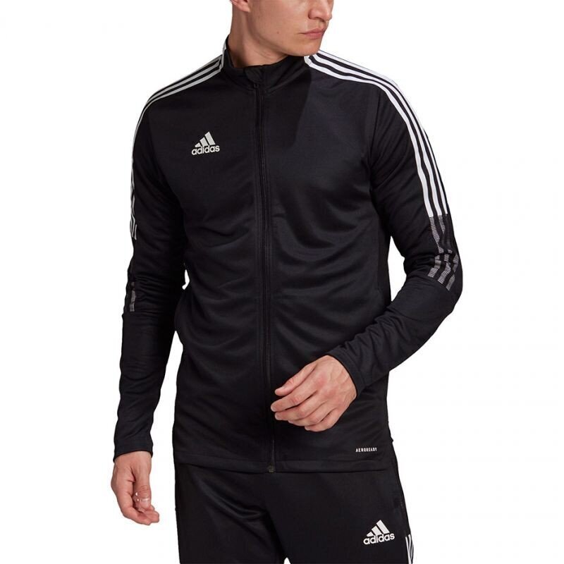 Džemperis vīriešiem Adidas Tiro 21 Track M GM7319 77614, melns цена и информация | Vīriešu jakas | 220.lv